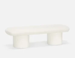 SYLVIA bench with tufted backrest