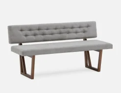 SYLVIA bench with tufted backrest