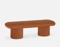 SYLVIA bench with tufted backrest