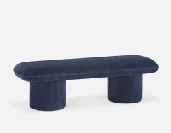 SYLVIA bench with tufted backrest