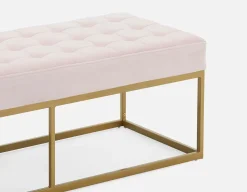 TADEO tufted velvet bench 122 cm