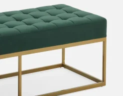 TADEO tufted velvet bench 122 cm