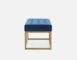 TADEO tufted velvet bench 122 cm