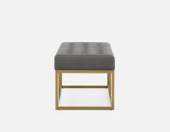 TADEO tufted velvet bench 122 cm