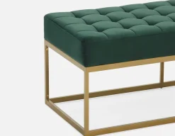 TADEO tufted velvet bench 122 cm