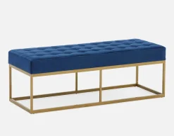 TADEO tufted velvet bench 122 cm