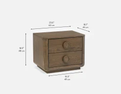 TAVEN rustic modern nightstand