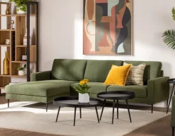 TERESA contemporary left-facing sectional sofa