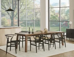 THESSALIA distressed solid mango wood large dining table 240 cm