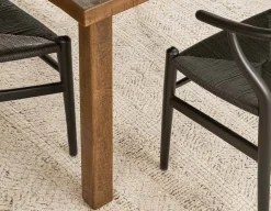 THESSALIA distressed solid mango wood large dining table 240 cm