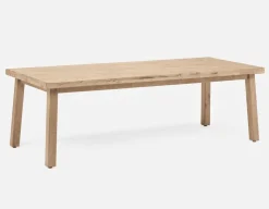 THESSALIA distressed solid mango wood large dining table 240 cm