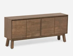 THESSALIA distressed solid mango wood large dining table 240 cm
