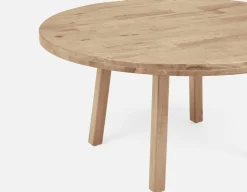 THESSALIA distressed solid mango wood dining table 150 cm