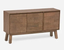 THESSALIA distressed solid mango wood large dining table 260 cm