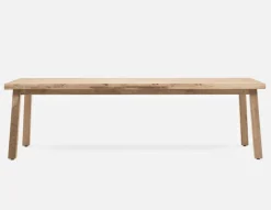 THESSALIA distressed solid mango wood large dining table 260 cm
