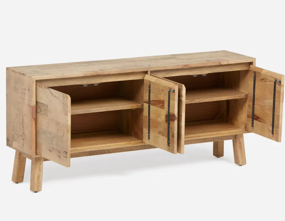 THESSALIA distressed solid mango wood sideboard