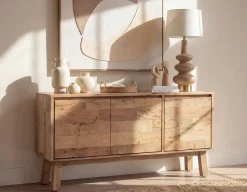 THESSALIA distressed solid mango wood sideboard