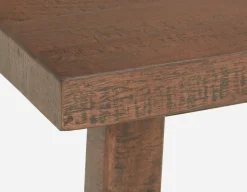 THESSALIA rustic farmhouse distressed solid mango wood dining table 150 cm