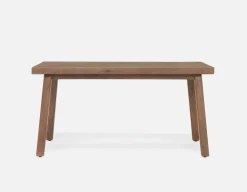 THESSALIA rustic farmhouse distressed solid mango wood dining table 150 cm