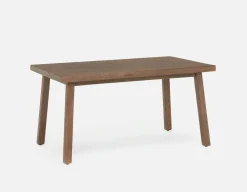 THESSALIA rustic farmhouse distressed solid mango wood dining table 150 cm