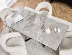TIVOLI modern contemporary dining chair on casters