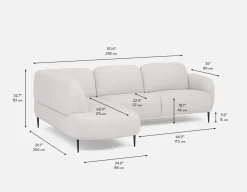 TOBI modern contemporary sectional-sofa