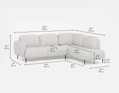 TOBI modern contemporary sectional-sofa