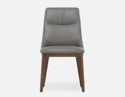 TOLEDA 100% leather contemporary dining chair