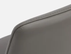 TOLEDA 100% leather contemporary dining chair