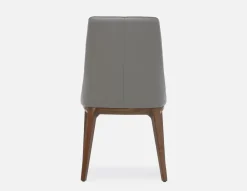 TOLEDA 100% leather contemporary dining chair