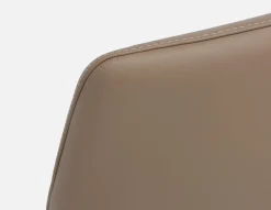 TOLEDA 100% leather contemporary dining chair
