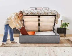 TONYA double size bed with storage