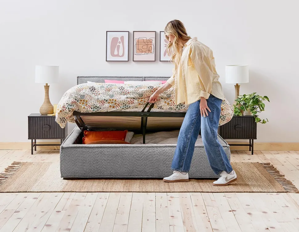 TONYA queen size bed with storage