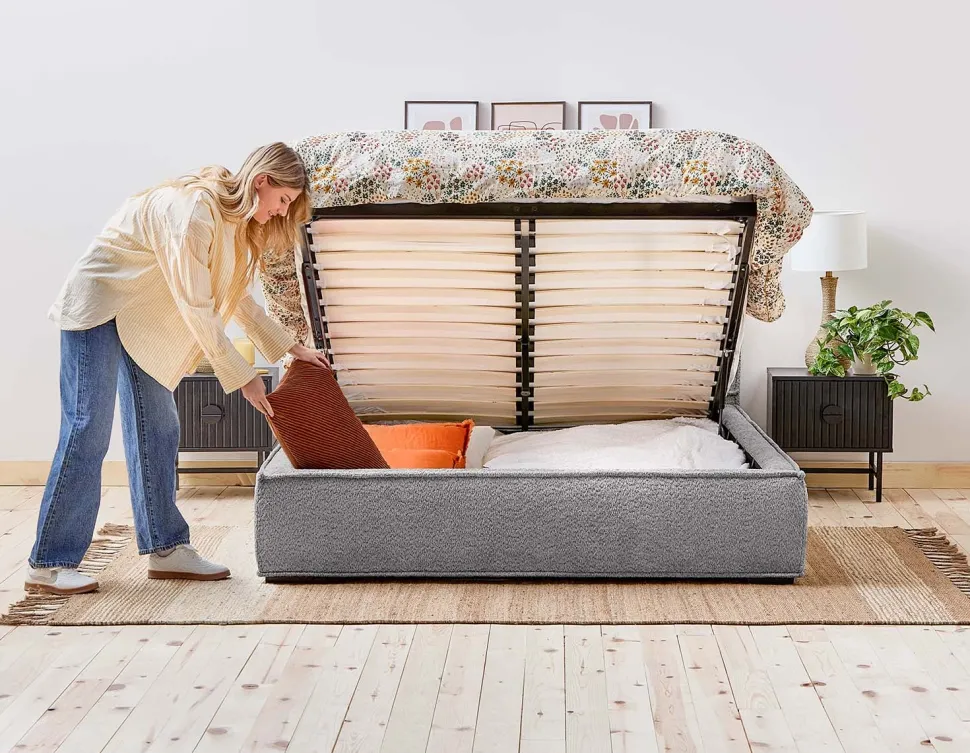 TONYA queen size bed with storage