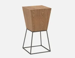 TRAPEZ ash veneer pedestal 71 cm