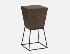 TRAPEZ ash veneer pedestal 71 cm