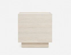 TRAVINE end table with hidden storage