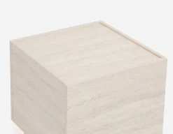 TRAVINE end table with hidden storage
