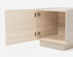 TRAVINE end table with hidden storage