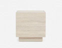 TRAVINE end table with hidden storage