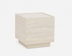 TRAVINE end table with hidden storage