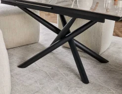 TUVA modern contemporary extendable ceramic dining table 160cm-200cm