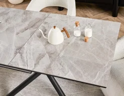 TUVA modern contemporary extendable ceramic dining table 160cm-200cm