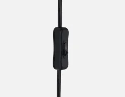 VARDO bedside floating shelf with lamp