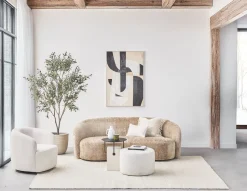 VASTO fabric ottoman