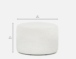 VASTO fabric ottoman