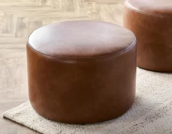 VASTO leatherette ottoman