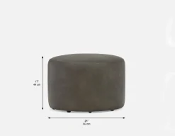 VASTO leatherette ottoman