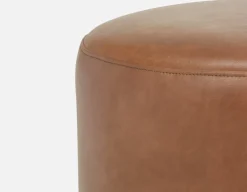 VASTO leatherette ottoman