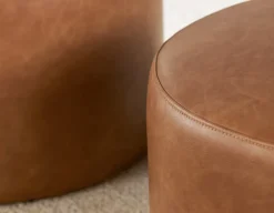 VASTO leatherette ottoman